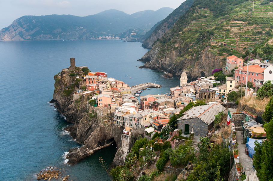 View of Vernazza from the Other Side of Town