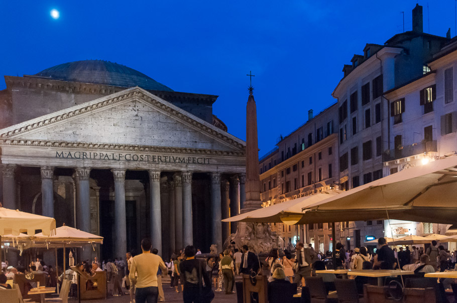 The Pantheon at night