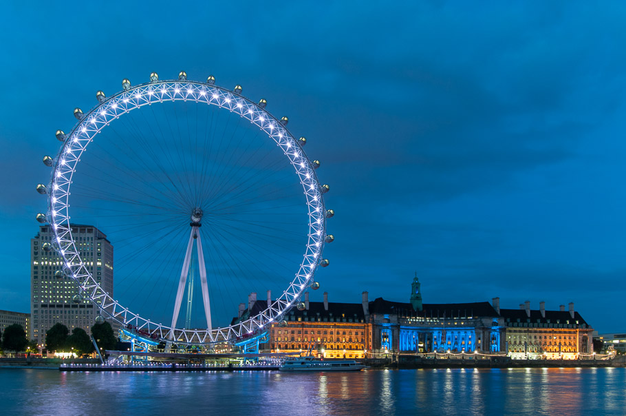 The London Eye at Dusk