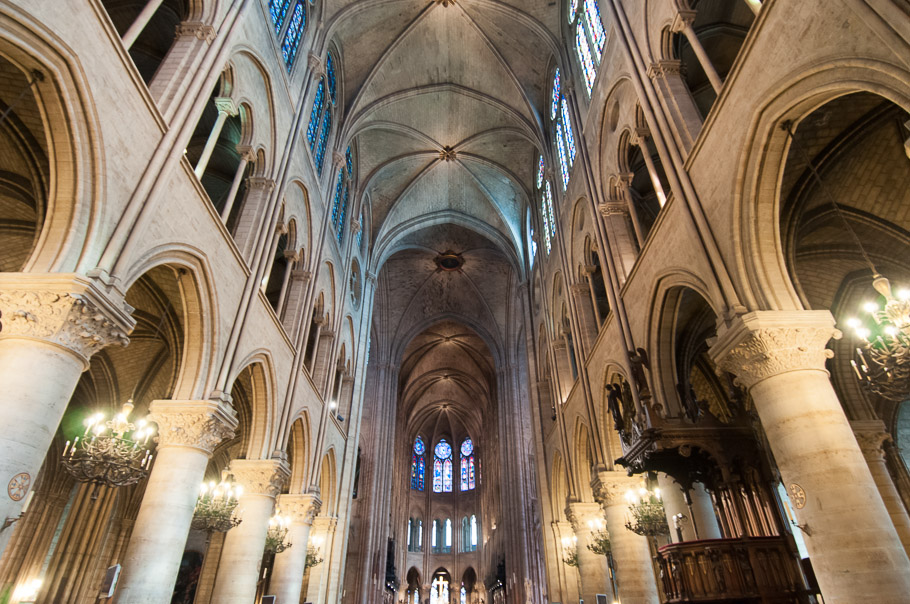 Inside Notre Dame de Paris