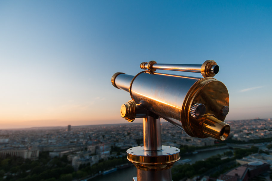 Looking out from Eiffel Tower